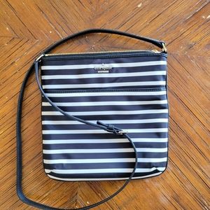 Kate Spade nylon black & white crossbody